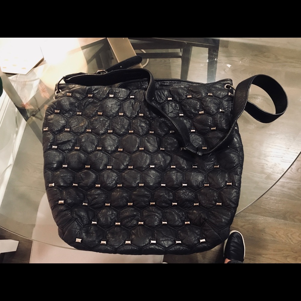 Leifsdottir Black Leather Bag